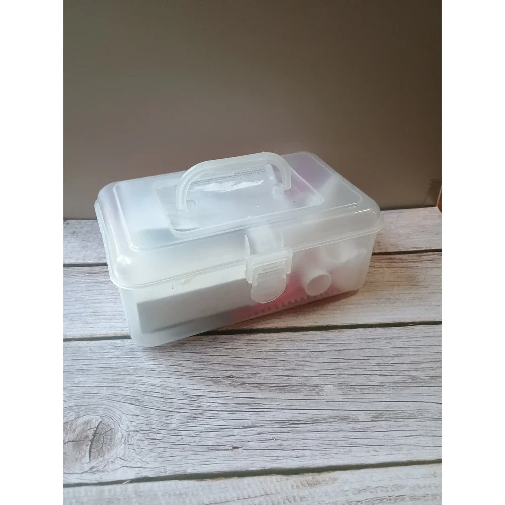 Cake Decorating Supplies Kit In‎ Clear Plastic Case Tips Bags Letters